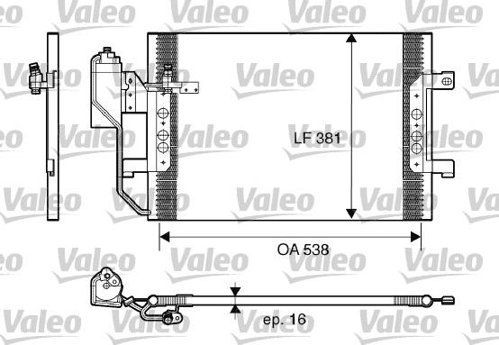 Valeo 817659 - Condenser, air conditioning autospares.lv