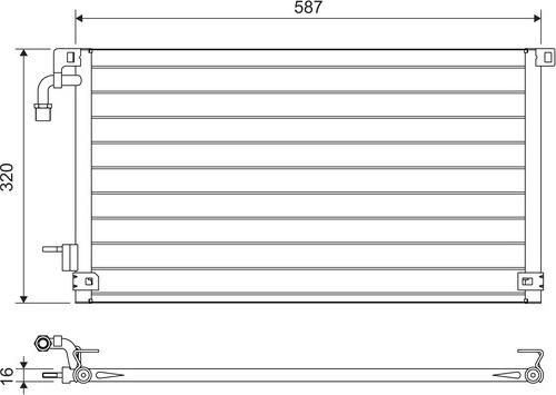 Valeo 817655 - Condenser, air conditioning autospares.lv