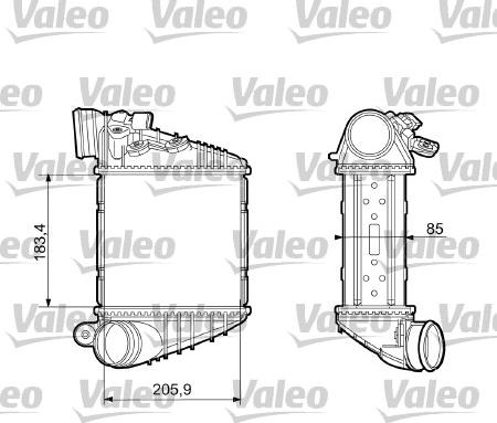 Valeo 817653 - Intercooler, charger autospares.lv