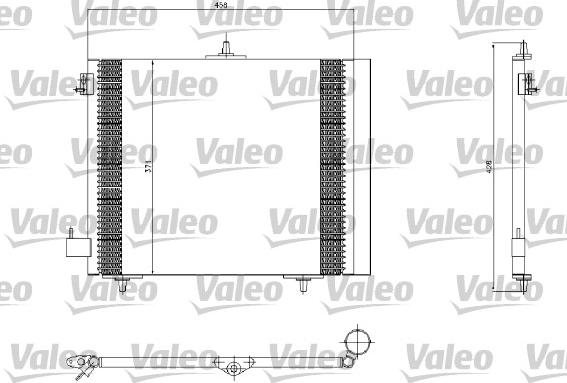 Valeo 817663 - Condenser, air conditioning autospares.lv