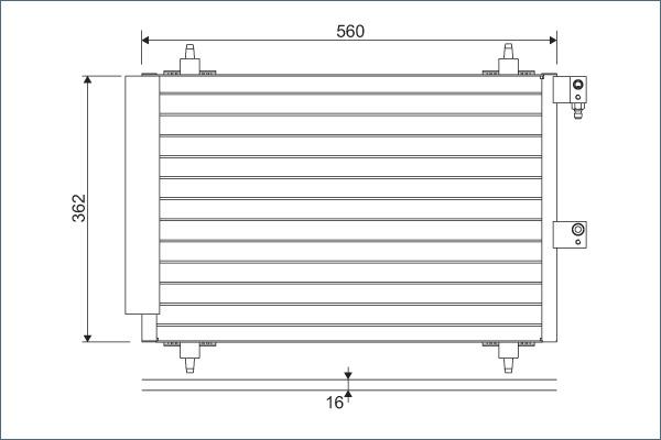 Valeo 817667 - Condenser, air conditioning autospares.lv