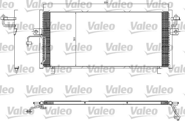 Valeo 817603 - Condenser, air conditioning autospares.lv