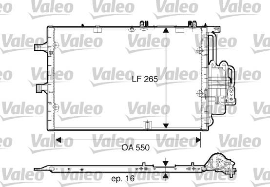 Valeo 817610 - Condenser, air conditioning autospares.lv
