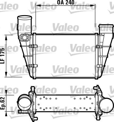 Valeo 817625 - Intercooler, charger autospares.lv