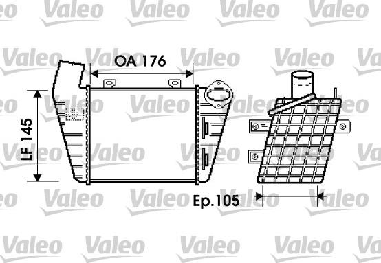 Valeo 817628 - Intercooler, charger autospares.lv