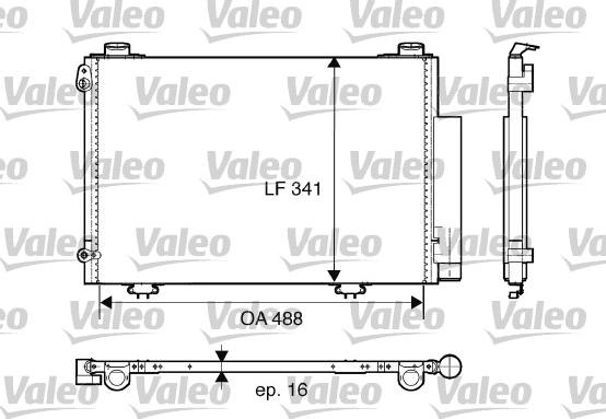 Valeo 817674 - Condenser, air conditioning autospares.lv