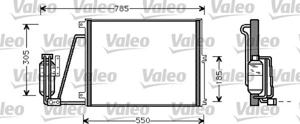 Valeo 817670 - Condenser, air conditioning autospares.lv