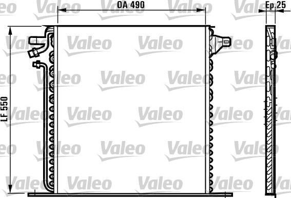 Valeo 817011 - Condenser, air conditioning autospares.lv