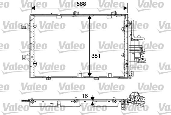 Valeo 817843 - Condenser, air conditioning autospares.lv