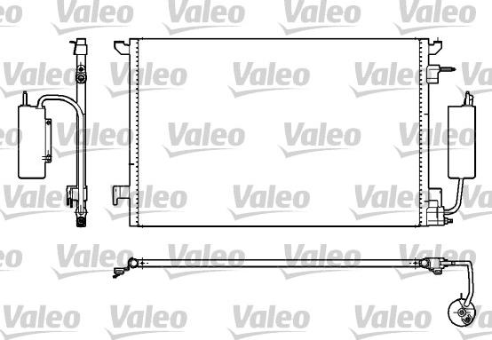Valeo 817852 - Condenser, air conditioning autospares.lv