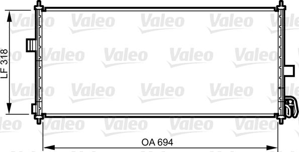 Valeo 817819 - Condenser, air conditioning autospares.lv