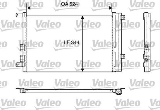 Valeo 817818 - Condenser, air conditioning autospares.lv