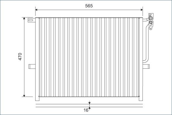 Valeo 817383 - Condenser, air conditioning autospares.lv