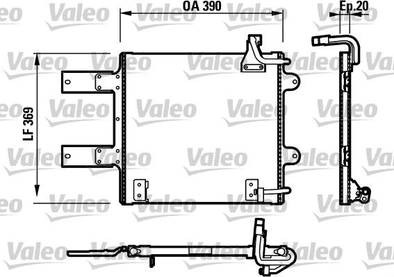 Valeo 817246 - Condenser, air conditioning autospares.lv