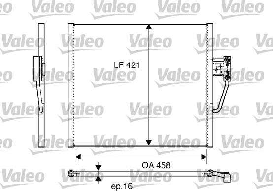 Valeo 817248 - Condenser, air conditioning autospares.lv