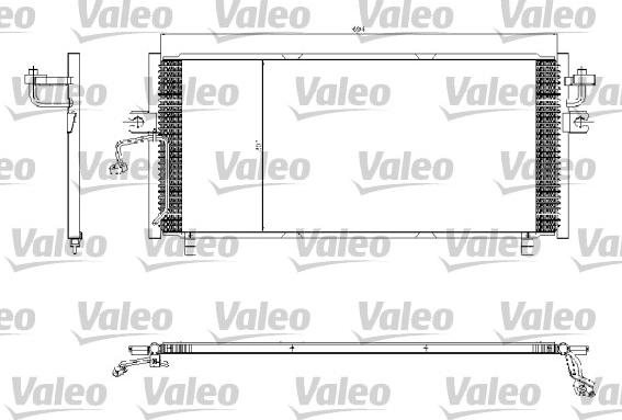 Valeo 817253 - Condenser, air conditioning autospares.lv