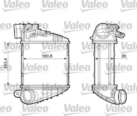 Valeo 817205 - Intercooler, charger autospares.lv