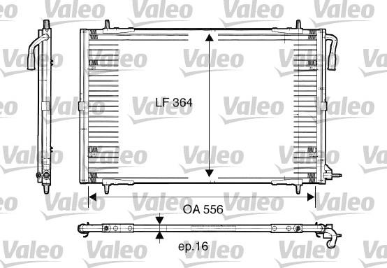 Valeo 817283 - Condenser, air conditioning autospares.lv