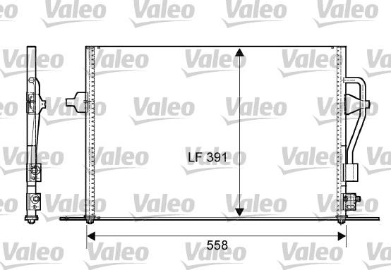 Valeo 817232 - Condenser, air conditioning autospares.lv