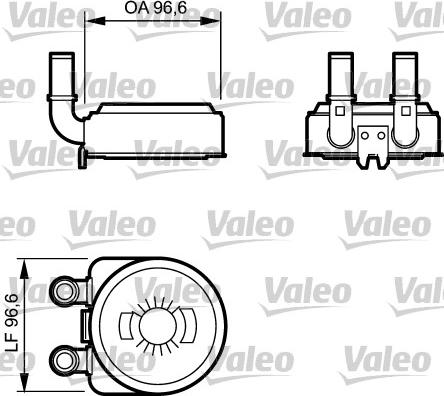 Valeo 817705 - Oil Cooler, engine oil autospares.lv