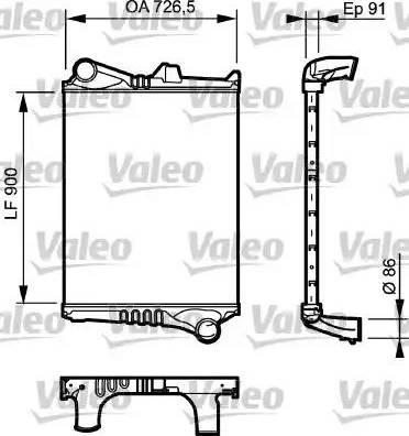 Valeo 817775 - Intercooler, charger autospares.lv