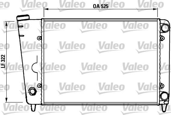 Valeo 883905 - Radiator, engine cooling autospares.lv