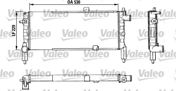 Valeo 883920 - Radiator, engine cooling autospares.lv