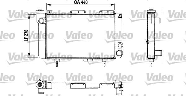 Valeo 883463 - Radiator, engine cooling autospares.lv