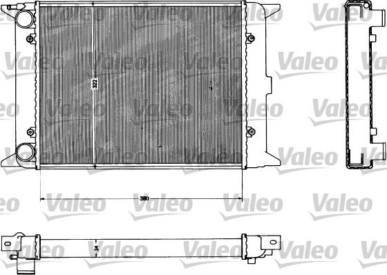 Valeo 883422 - Radiator, engine cooling autospares.lv