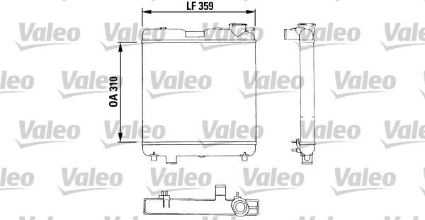 Valeo 883053 - Radiator, engine cooling autospares.lv