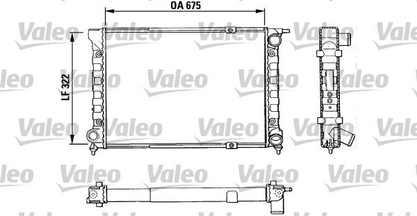 Valeo 883849 - Radiator, engine cooling autospares.lv