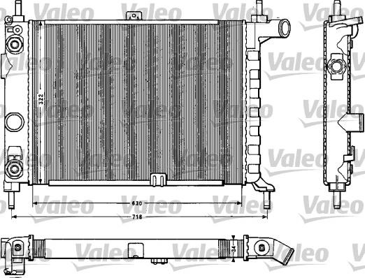 Valeo 883859 - Radiator, engine cooling autospares.lv