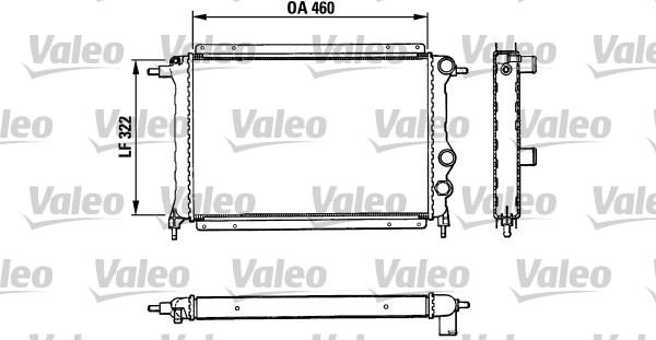 Valeo 883851 - Radiator, engine cooling autospares.lv