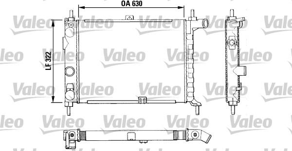 Valeo 883858 - Radiator, engine cooling autospares.lv