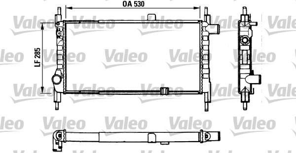 Valeo 883857 - Radiator, engine cooling autospares.lv