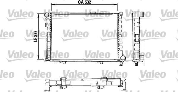 Valeo 883860 - Radiator, engine cooling autospares.lv