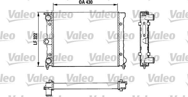 Valeo 883819 - Radiator, engine cooling autospares.lv