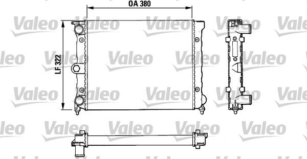 Valeo 883818 - Radiator, engine cooling autospares.lv