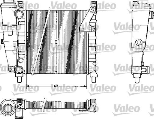 Valeo 883813 - Radiator, engine cooling autospares.lv