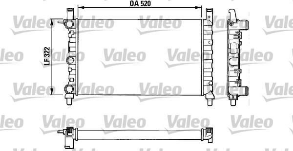 Valeo 883825 - Radiator, engine cooling autospares.lv