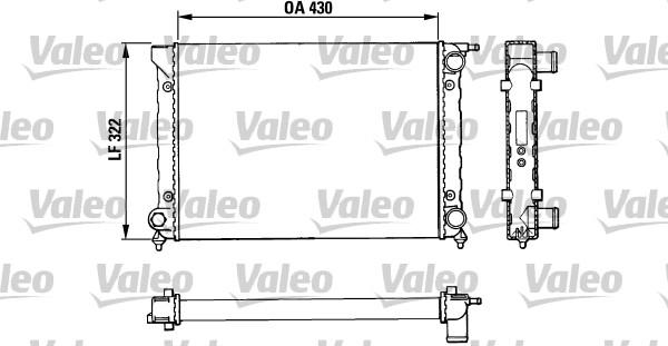 Valeo 883820 - Radiator, engine cooling autospares.lv