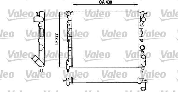 Valeo 883875 - Radiator, engine cooling autospares.lv