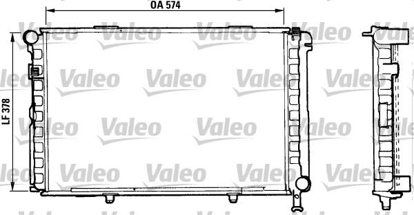 Valeo 883876 - Radiator, engine cooling autospares.lv