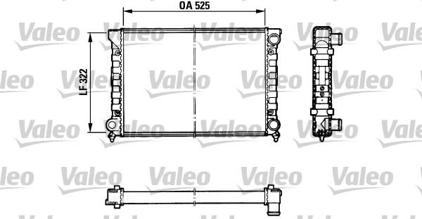 Valeo 883870 - Radiator, engine cooling autospares.lv