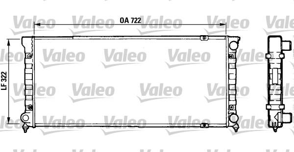 Valeo 883872 - Radiator, engine cooling autospares.lv