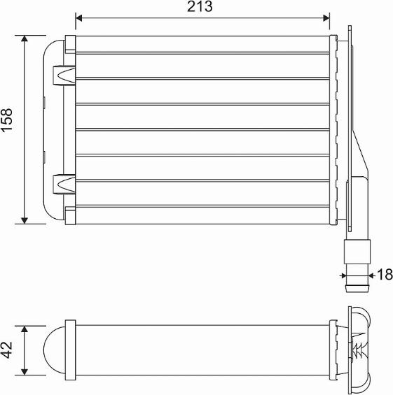 Valeo 883790 - Heat Exchanger, interior heating autospares.lv