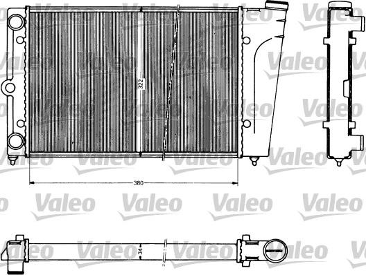 Valeo 883755 - Radiator, engine cooling autospares.lv