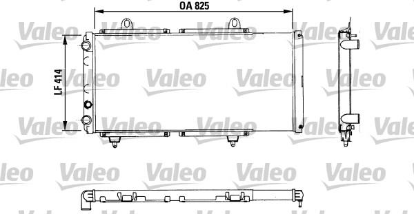 Valeo 883765 - Radiator, engine cooling autospares.lv