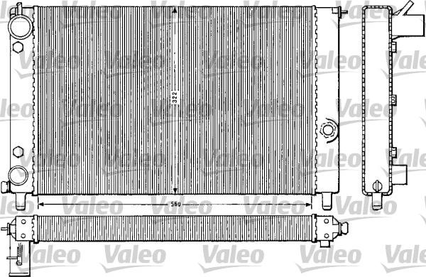 Valeo 883784 - Radiator, engine cooling autospares.lv