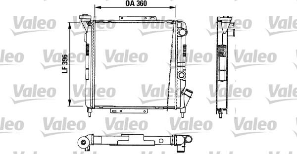 Valeo 883729 - Radiator, engine cooling autospares.lv